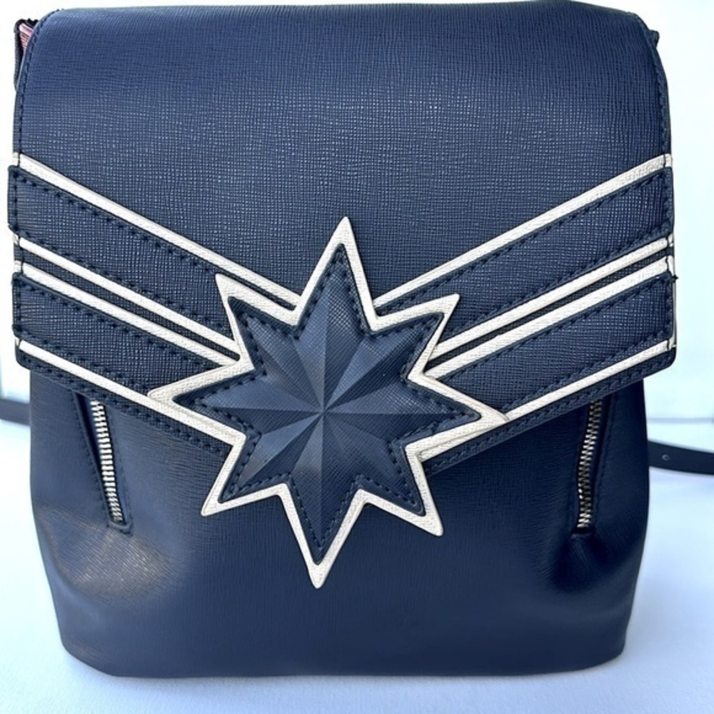 Marvel Captain Marvel Mini Backpack navy and red